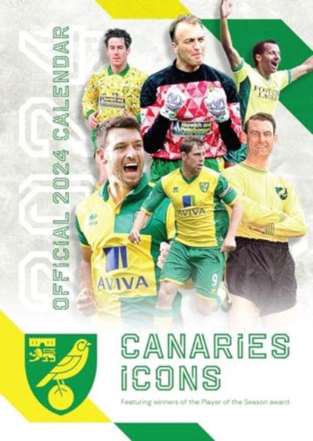 Cover for The Official Canaries Icons A3 Calendar 2024 (Calendar) (2023)