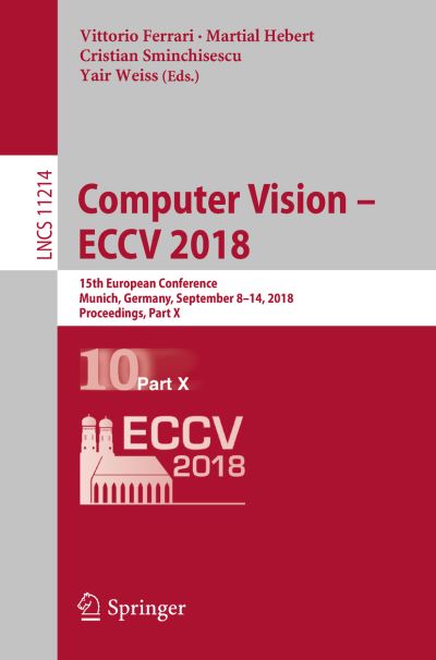 Cover for Computer Vision ECCV 2018 (Book) [1st ed. 2018 edition] (2018)