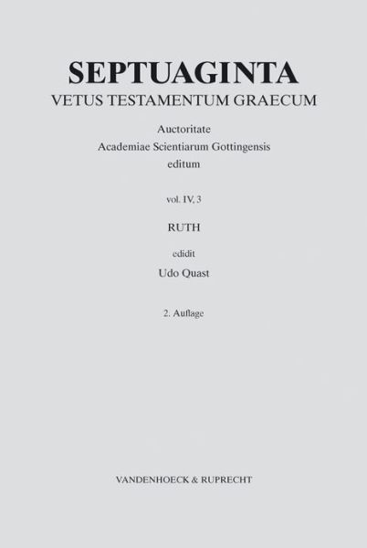 Septuaginta. Band 4,3 - Collective - Książki - Vandenhoeck & Ruprecht - 9783525534489 - 31 grudnia 2006