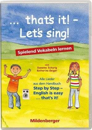 That's it! - Let's sing.CD-A - McCafferty - Bücher -  - 9783619192489 - 