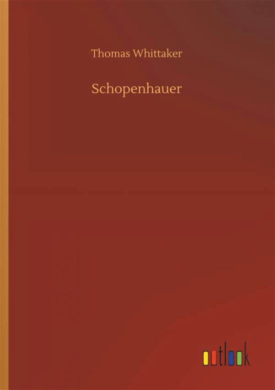 Schopenhauer - Whittaker - Boeken -  - 9783732655489 - 5 april 2018