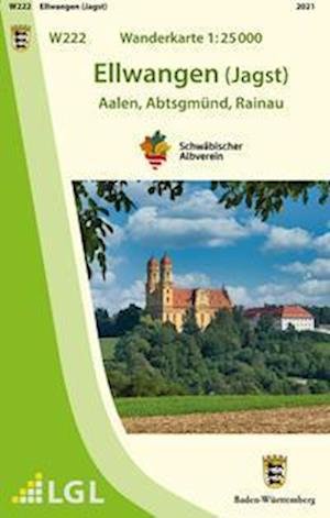 Cover for LVA Baden-Württemberg · W222 Wanderkarte 1:25 000 Ellwangen (Jagst) (Kort) (2021)