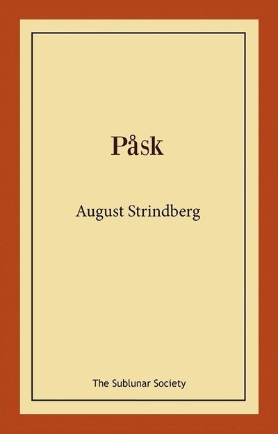 Cover for August Strindberg · Påsk (Bog) (2021)