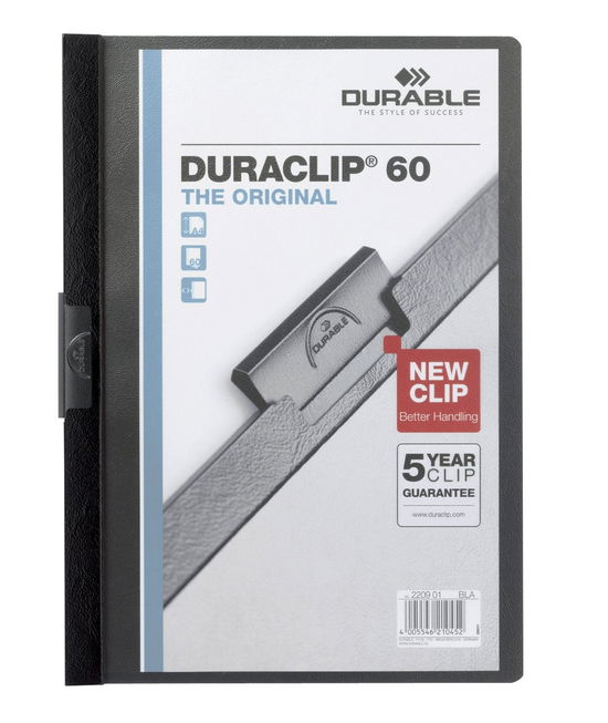 Cover for Durable · Klemmappe DURACLIP 6mm schw. (MERCH) (2017)