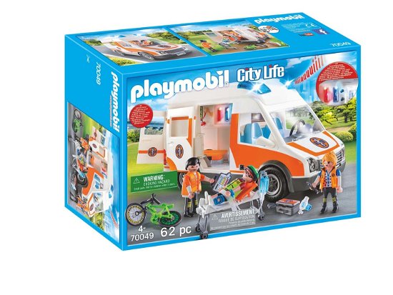 Playmobil - Playmobil 70049 Ambulance en Ambulanciers - Playmobil - Merchandise - Playmobil - 4008789700490 - 1. mai 2020