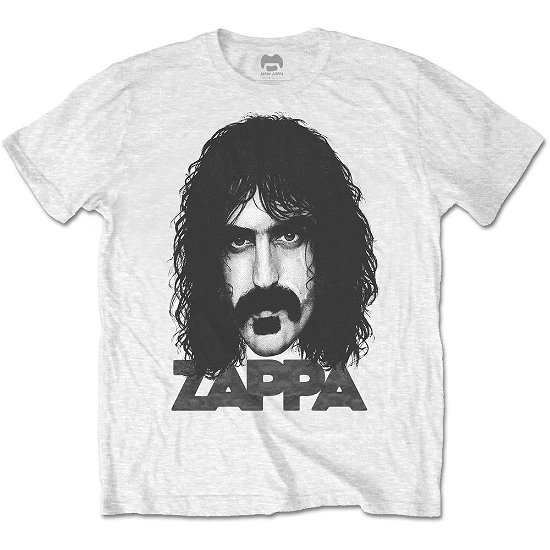 Cover for Frank Zappa · Frank Zappa Unisex T-Shirt: Big Face (T-shirt) [size S] [White - Unisex edition] (2019)