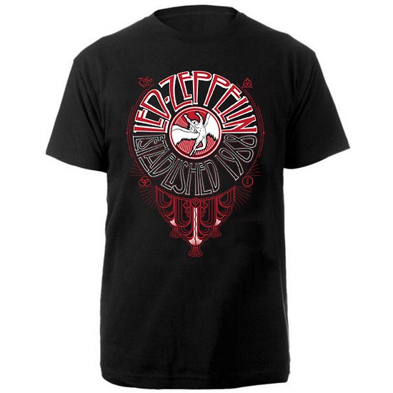 Led Zeppelin Unisex T-Shirt: Deco Circle - Led Zeppelin - Merchandise - MERCHANDISE - 5056187706490 - 27. desember 2019
