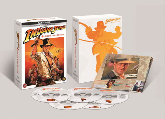 Indiana Jones Movie Collection (4 Films) - Fox - Elokuva - Paramount Pictures - 5056453201490 - maanantai 7. kesäkuuta 2021