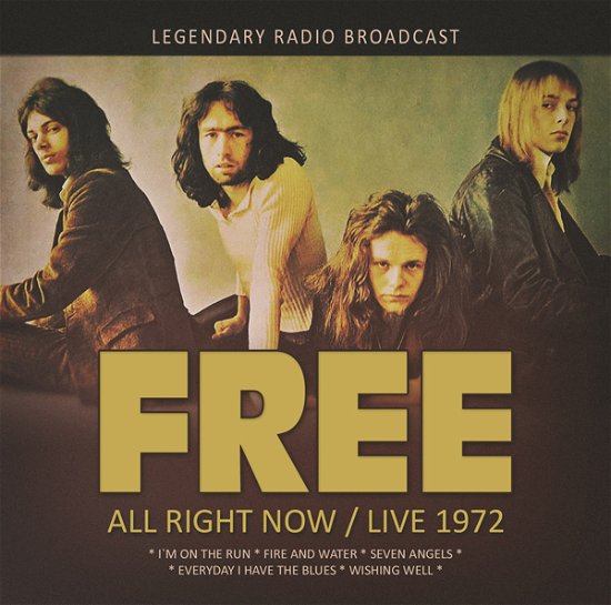 Cover for Free · All Right Now / Live 1972 (CD) (2020)