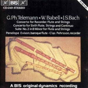 Concerto E Minor - Telemann / Babell / Bach / Drottningholm / Pehrsso - Musik - BIS - 7318590002490 - 22. september 1994