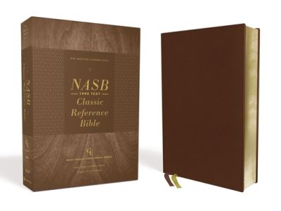 Cover for Zondervan · NASB, Classic Reference Bible, Genuine Leather, Buffalo, Brown, Red Letter, 1995 Text, Comfort Print (Leather Book) (2021)