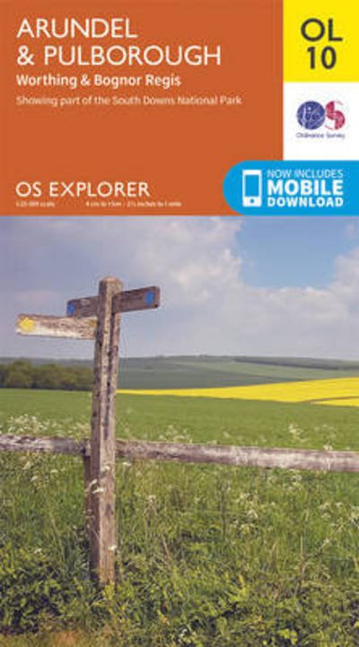 Cover for Ordnance Survey · Arundel &amp; Pulborough, Worthing &amp; Bognor Regis - OS Explorer Map (Map) [May 2015 edition] (2015)