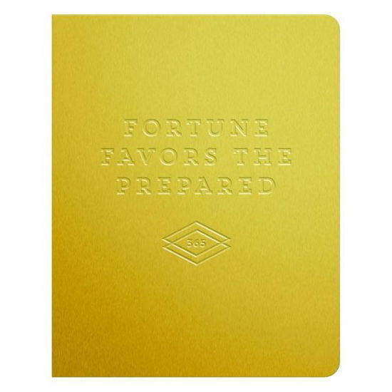 Cover for Galison · Fortune Favors the Prepared Gold Deluxe Pocket Undated Planner (Calendar) (2017)