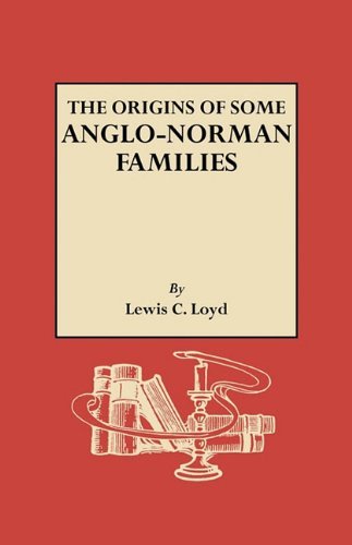 Cover for Lewis Christopher Loyd · The Origins of Some Anglo-norman Families (Pocketbok) [Reprint edition] (2010)