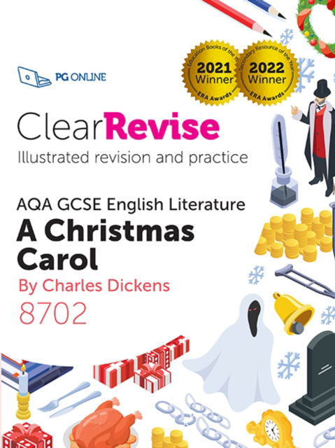 Cover for ClearRevise AQA GCSE English Literature: Dickens A Christmas Carol (Taschenbuch) (2023)