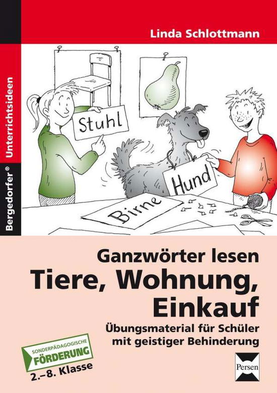 Cover for Schlottmann · Ganzwörter lesen:Tiere (Book)