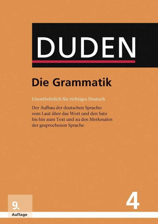 Cover for Duden · Duden: Duden - Die Grammatik (Hardcover Book) (2016)