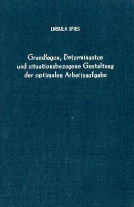 Cover for Spies · Grundlagen, Determinanten und sit (Book) (1977)