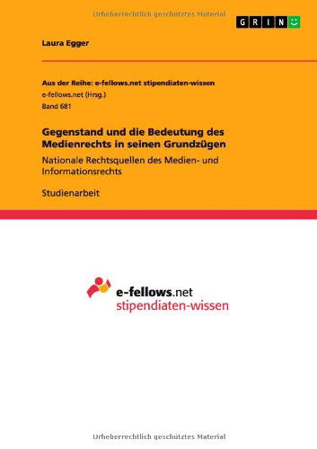 Cover for Egger · Gegenstand und die Bedeutung (Buch) [German edition] (2013)