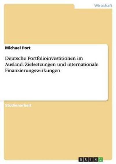 Cover for Port · Deutsche Portfolioinvestitionen im (Book) (2015)