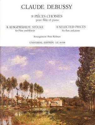 Cover for Debussy · 8 Ausgewählte Stücke, für Flöte (Bog)