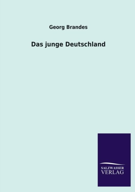 Cover for Georg Brandes · Das Junge Deutschland (Taschenbuch) [German edition] (2013)