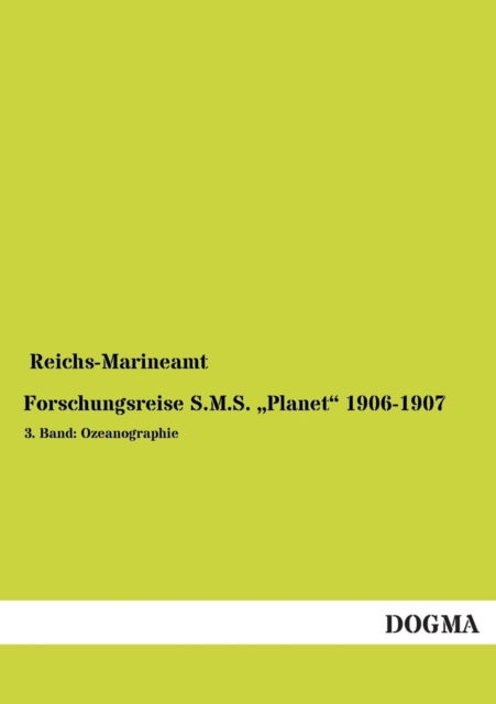 Cover for Reichs-marineamt · Forschungsreise S.m.s. Planet (Paperback Book) (2013)