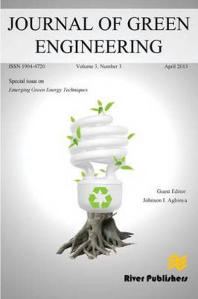 Journal of Green Engineering 3-3 - Johnson I Agbinya - Bücher - River Publishers - 9788792982490 - 15. April 2013