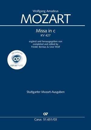 Cover for Mozart · Missa in c KV 427, Klavierauszug (Book)