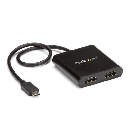 Startech.Com Usb-C To Hdmi Splitter ? 4k ? 2 Port Mst Hub ? Thunderbolt 3 Compatible ? Multi Monitor Splitter ? Hdmi Splitter - Startech - Gadżety - Startech - 0065030866491 - 