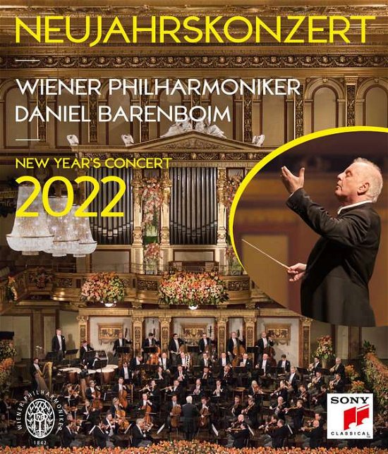 Cover for Barenboim, Daniel, &amp; Wiener Philharmoniker · Neujahrskonzert 2022 / New Year's Concert 2022 (Blu-ray) (2022)