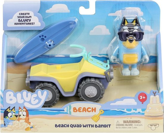 Figure And Vehicle - Beach Quad ( 90183 ) - Bluey - Merchandise - Moose - 0630996175491 - 