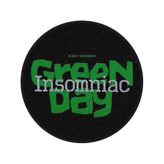 Green Day: Insomniac (Toppa) - Green Day - Merchandise - PHD - 5055339778491 - August 19, 2019