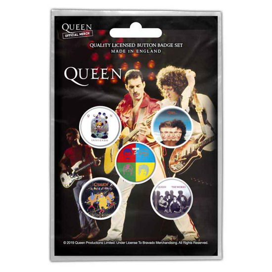Queen Button Badge Pack: Later Albums - Queen - Produtos - Probity - 5055339794491 - 28 de outubro de 2019