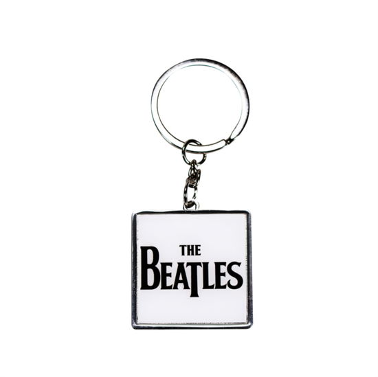 Keyring Metal - The Beatles - Logo (White) - The Beatles - Produtos - BEATLES - 5055453416491 - 5 de abril de 2024