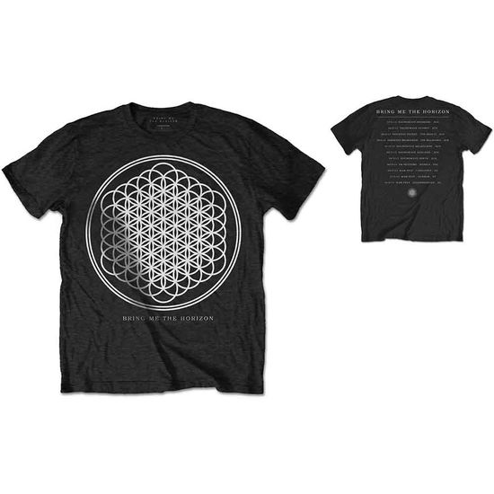 Bring Me The Horizon Unisex T-Shirt: Sempiternal Tour (Back Print) - Bring Me The Horizon - Produtos - Bravado - 5055979967491 - 12 de dezembro de 2016