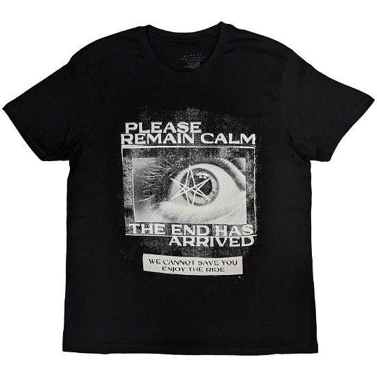 Bring Me The Horizon Unisex T-Shirt: Remain Calm FP - Bring Me The Horizon - Merchandise -  - 5056737207491 - 
