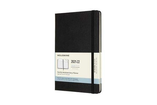 Cover for Moleskine · Moleskine 2022 18-Month Monthly Large Hardcover Notebook: Black (Pocketbok) (2021)