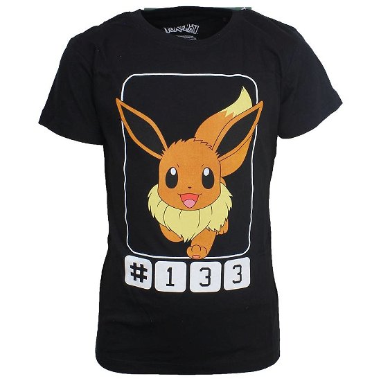 Cover for T-Shirt · Pokemon: Kids Black Eevee (T-Shirt Bambino 154/164cm) (N/A) (2019)