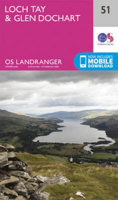 Loch Tay & Glen Dochart - OS Landranger Map - Ordnance Survey - Bøker - Ordnance Survey - 9780319261491 - 24. februar 2016