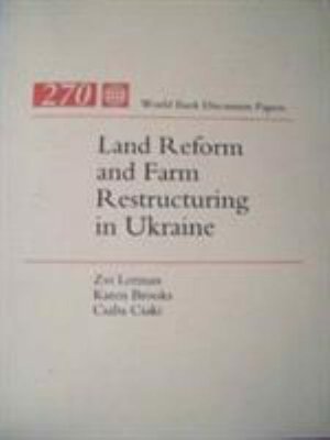 Cover for Zvi Lerman · Land Reform and Farm Restructuring in Ukraine (Taschenbuch) (1995)