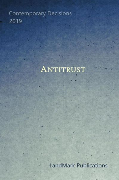 Cover for Landmark Publications · Antitrust (Paperback Book) (2019)