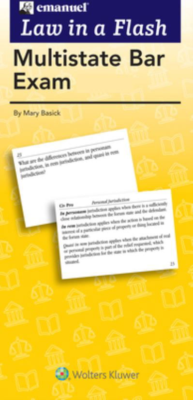 Cover for Mary Basick · Multistate Bar Exam Flash Cards (Book) (2016)