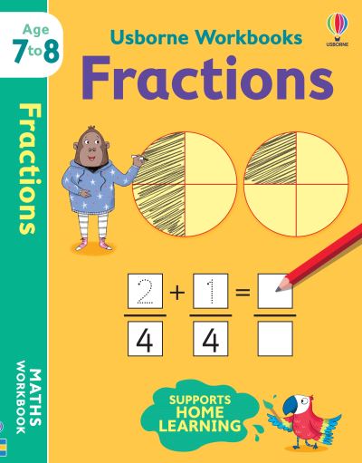 Cover for Holly Bathie · Usborne Workbooks Fractions 7-8 - Usborne Workbooks (Paperback Book) (2021)