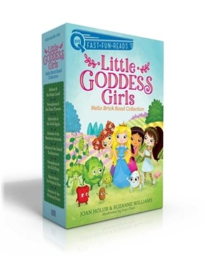 Cover for Joan Holub · Little Goddess Girls Hello Brick Road Collection : Athena &amp; the Magic Land; Persephone &amp; the Giant Flowers; Aphrodite &amp; the Gold Apple; Artemis &amp; the ... Box; Artemis &amp; the Wishing Kitten (Paperback Book) (2022)