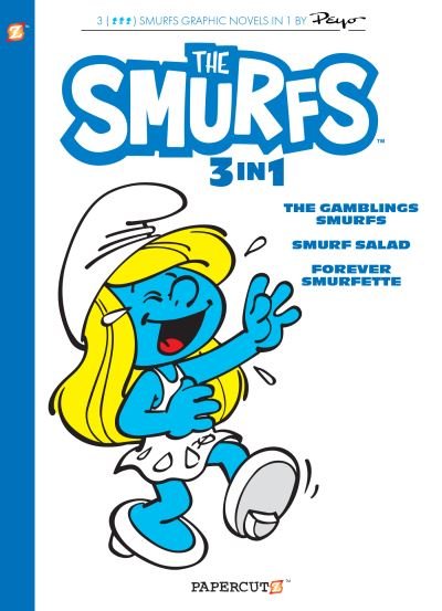 Smurfs 3-in-1 Vol. 9: Collecting 'The Gambling Smurfs,' 'Smurf Salad' and 'Forever Smurfette' - Peyo - Bøker - Papercutz - 9781545810491 - 11. juli 2023