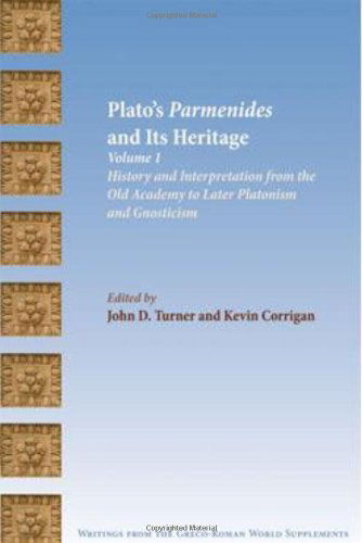 Cover for John D. Turner · Plato's Parmenides and Its Heritage: Volume I: History and Interpretation from the Old Academy to Later Platonism and Gnosticism (Society of Biblical ... from the Greco-roman World Supplement) (Paperback Book) (2010)