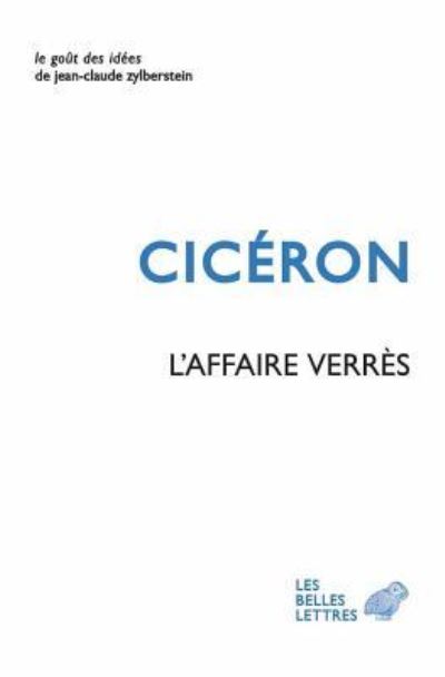 Cover for Cicerón · Ciceron, l'Affaire Verres (Paperback Book) (2015)