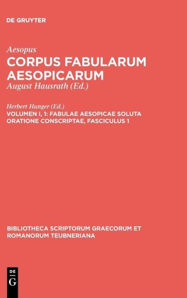 Cover for Aesopus · Corpus fabularum Aesop.1.1 (Book) (1970)