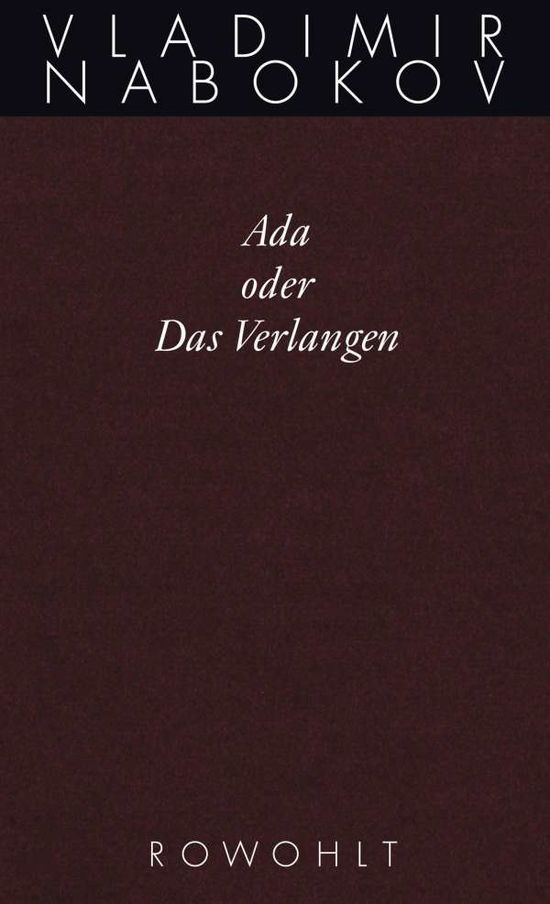 Cover for V. Nabokov · Ada oder Das Verlangen (Book)